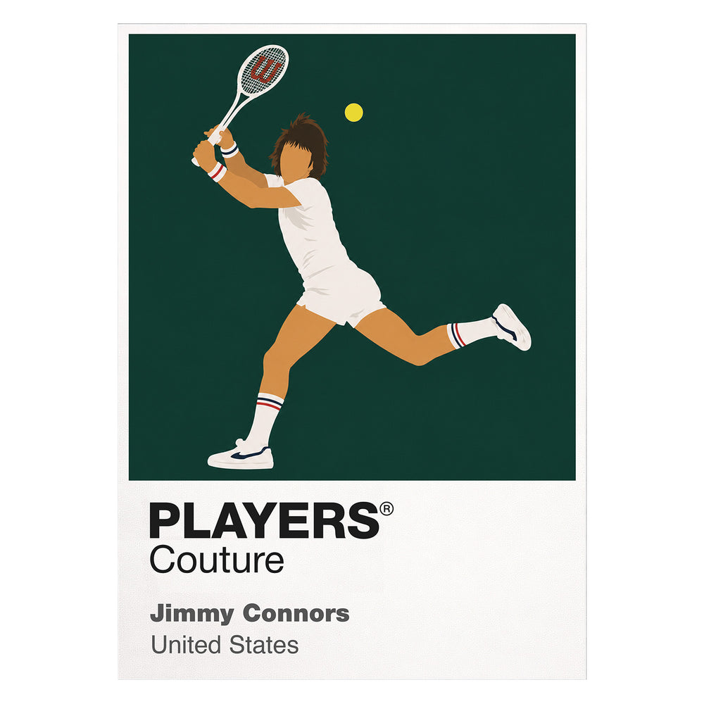 Jimmy Connors Tennis Icon Frame Men's T-Shirt