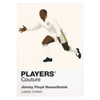 Jimmy Floyd Hasselbaink Leeds United white Icon Frame artwork detail