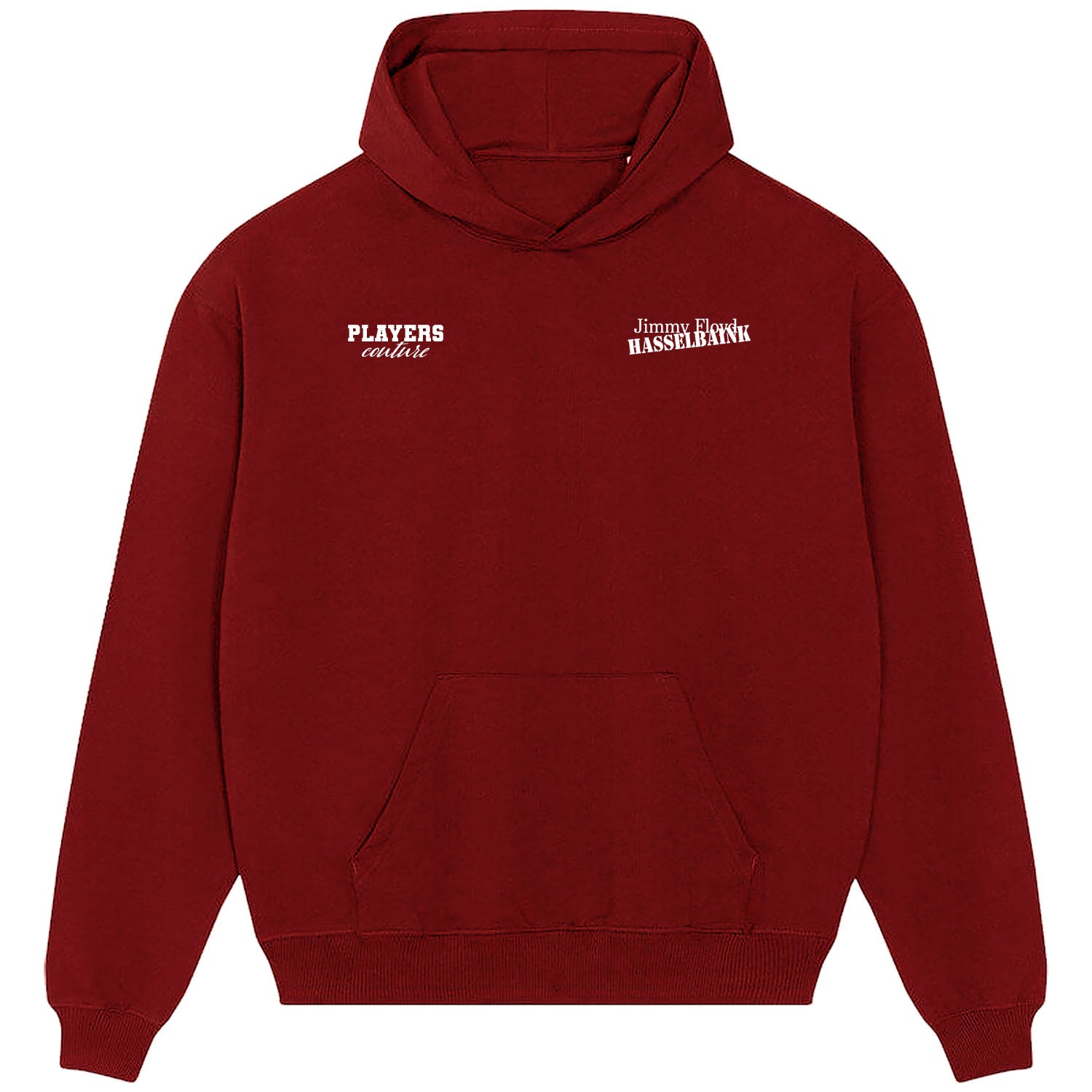 Jimmy Floyd Hasselbaink Logo Players Couture Men's Casual Hoodie Red