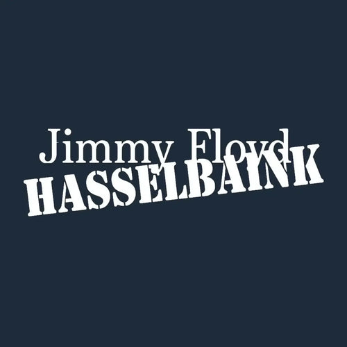 Jimmy Floyd Hasselbaink Logo Men's T-Shirt – navy close-up detail shot of the Jimmy Floyd Hasselbaink Players Couture logo