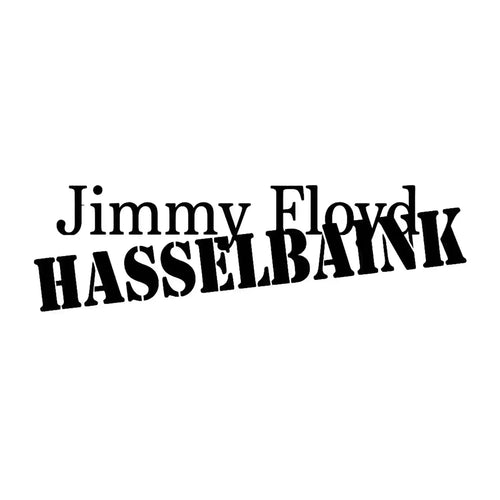 Jimmy Floyd Hasselbaink Logo Men's T-Shirt – white close-up detail shot of the Jimmy Floyd Hasselbaink Players Couture logo
