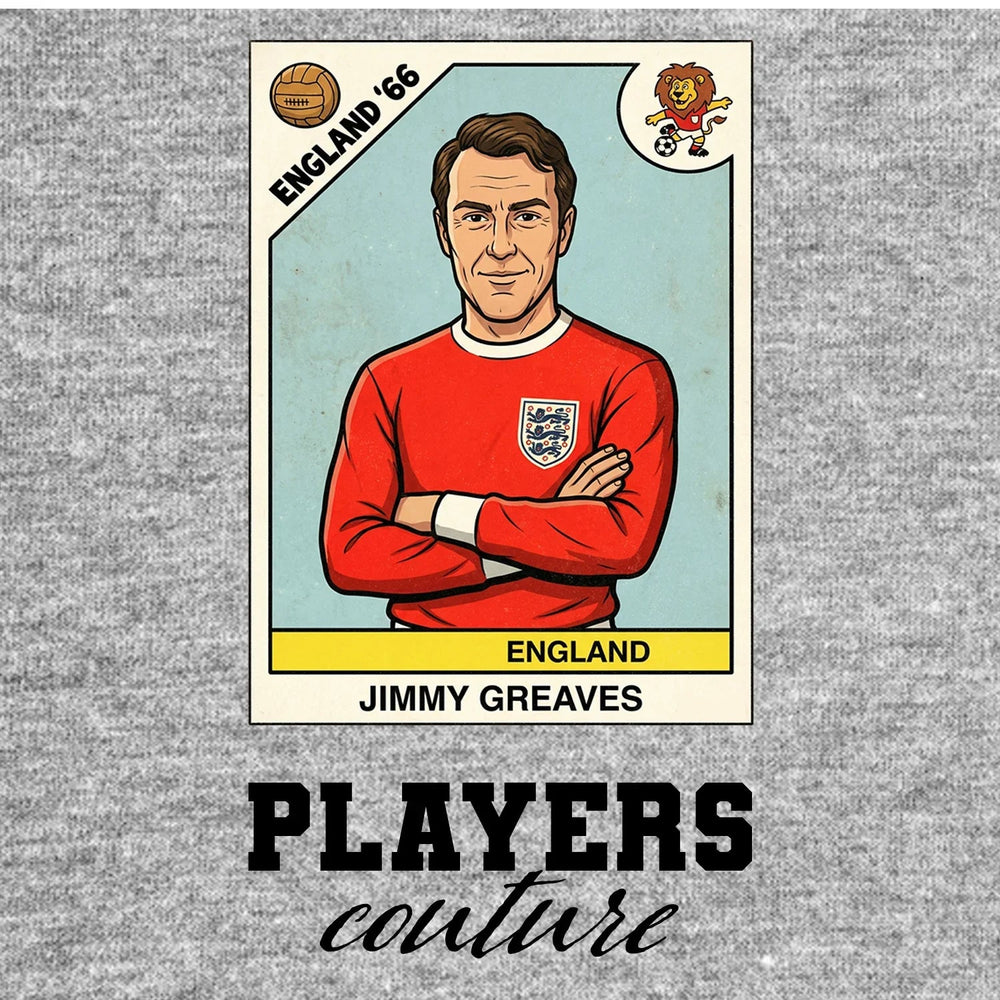 Jimmy Greaves World Cup Sticker Men's Hoodie – jimmy greaves grey Players Couture design