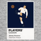 Jimmy Greaves Tottenham Hotspur Icon Frame Men's Hoodie — Gray Artwork