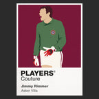 Jimmy Rimmer Aston Villa black Icon Frame artwork detail