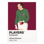 Jimmy Rimmer Aston Villa white Icon Frame artwork detail