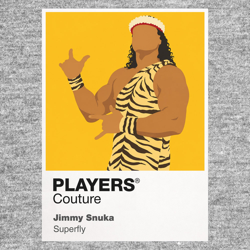 Jimmy Snuka Wrestling Icon Frame Men's Hoodie