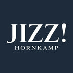 Jizz Hornkamp Logo Men's T-Shirt – navy close-up detail shot of the Jizz Hornkamp Players Couture logo design
