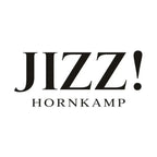 Jizz Hornkamp Logo Men's T-Shirt – white close-up detail shot of the Jizz Hornkamp Players Couture logo design