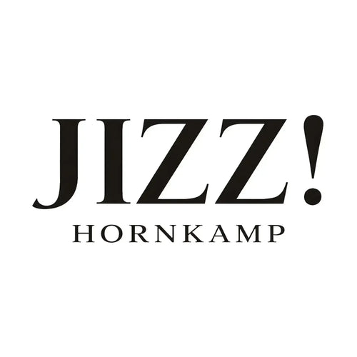 Jizz Hornkamp Logo Men's T-Shirt – white close-up detail shot of the Jizz Hornkamp Players Couture logo design