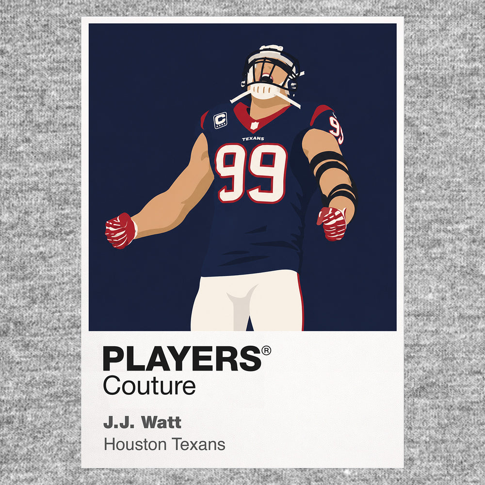 J.J. Watt Texans American Football Icon Frame Men's Hoodie