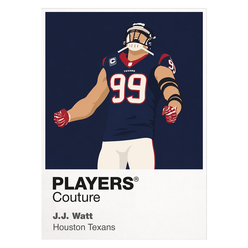 J.J. Watt Texans American Football Icon Frame Men's Hoodie