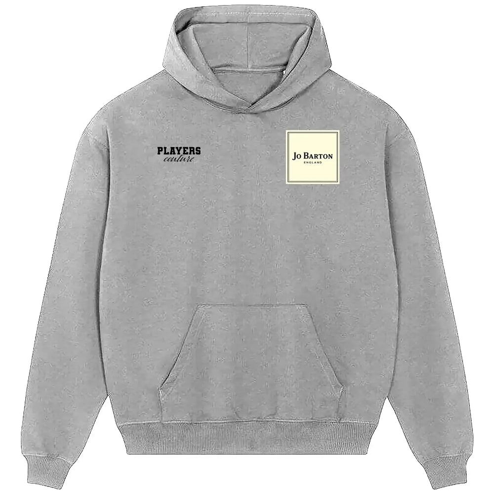 Joey Barton hoodie – grey men's hoodie featuring the Joey Barton Players Couture logo