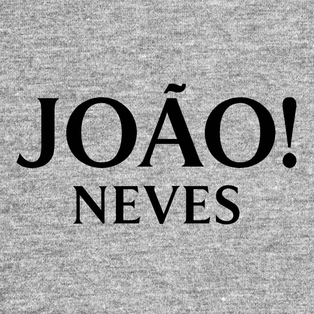 Joao Neves Logo Men's T-Shirt – grey close-up detail shot of the Joao Neves Players Couture logo design
