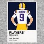 Joe Burrow LSU Tigers American Football Icon Frame Men's T-Shirt