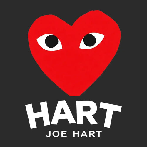 Joe Hart Logo Men's T-Shirt – black close-up detail shot of the Joe Hart Players Couture logo design