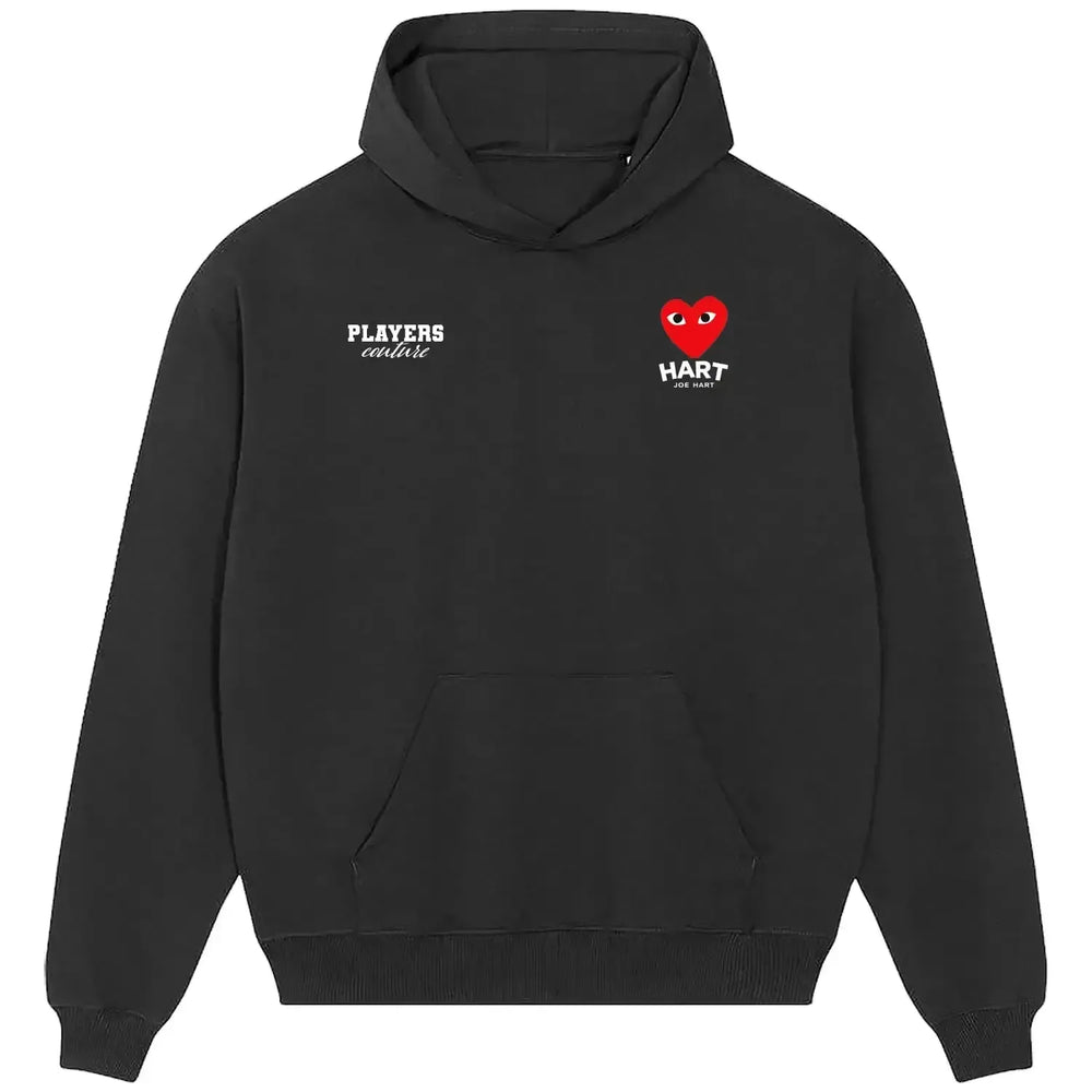 Joe Hart hoodie – black men's hoodie featuring the Joe Hart Players Couture logo
