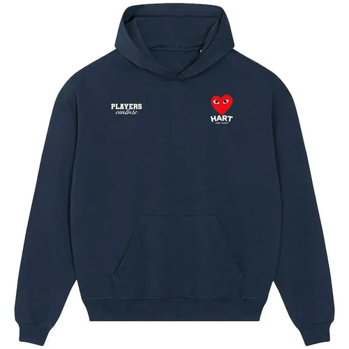 Joe Hart hoodie – navy men's hoodie featuring the Joe Hart Players Couture logo