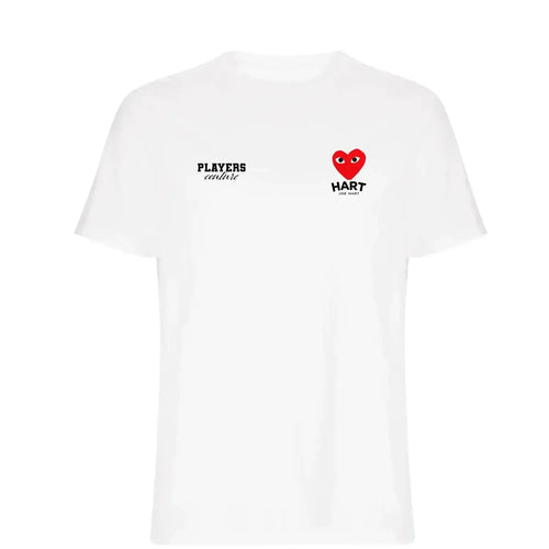 Joe Hart t-shirt – white men's t-shirt featuring the Joe Hart Players Couture logo