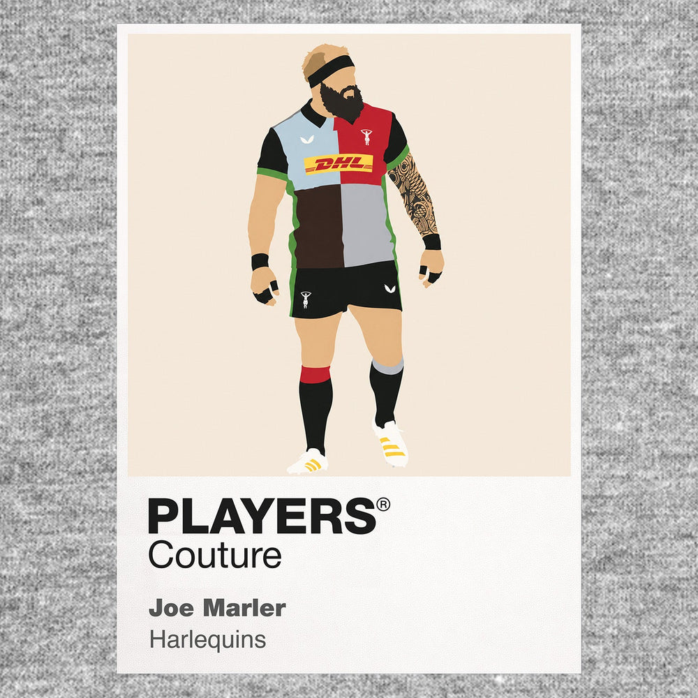 Joe Marler Harlequins Rugby Union Icon Frame Men's T-Shirt – image 7