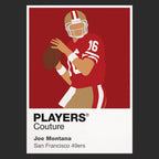 Joe Montana 49ers American Football Icon Frame Men's T-Shirt