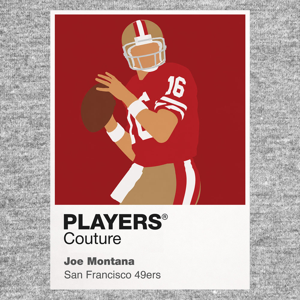 Joe Montana 49ers American Football Icon Frame Men's T-Shirt