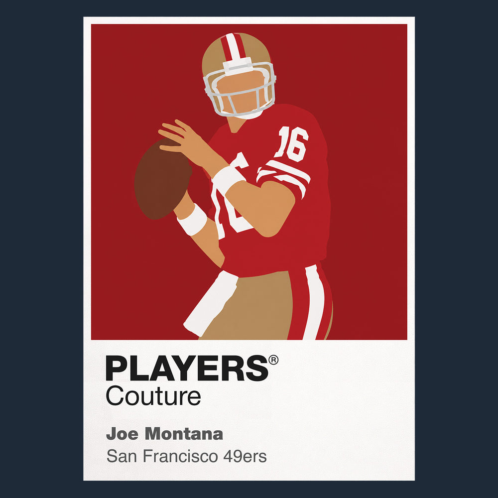 Joe Montana 49ers American Football Icon Frame Men's T-Shirt