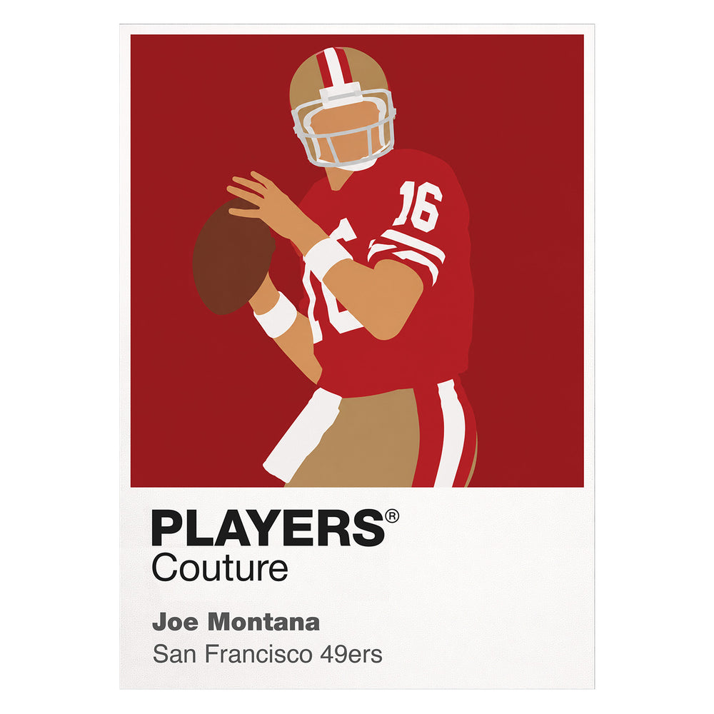Joe Montana 49ers American Football Icon Frame Men's T-Shirt