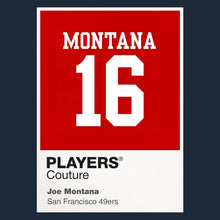 Joe Montana 16 Jersey Frame Men's Hoodie