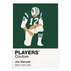 Joe Namath Jets American Football Icon Frame Men's T-Shirt