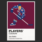 Joe Sakic Avalanche Ice Hockey Icon Frame Men's T-Shirt – image 9