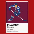 Joe Sakic Avalanche Ice Hockey Icon Frame Men's T-Shirt – image 10