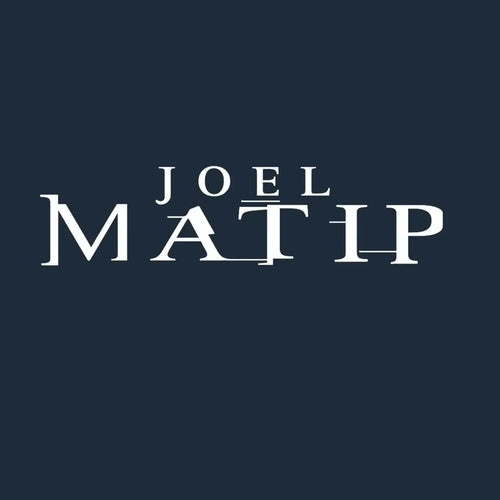 Joel Matip Logo Men's T-Shirt – navy close-up detail shot of the Joel Matip Players Couture logo design