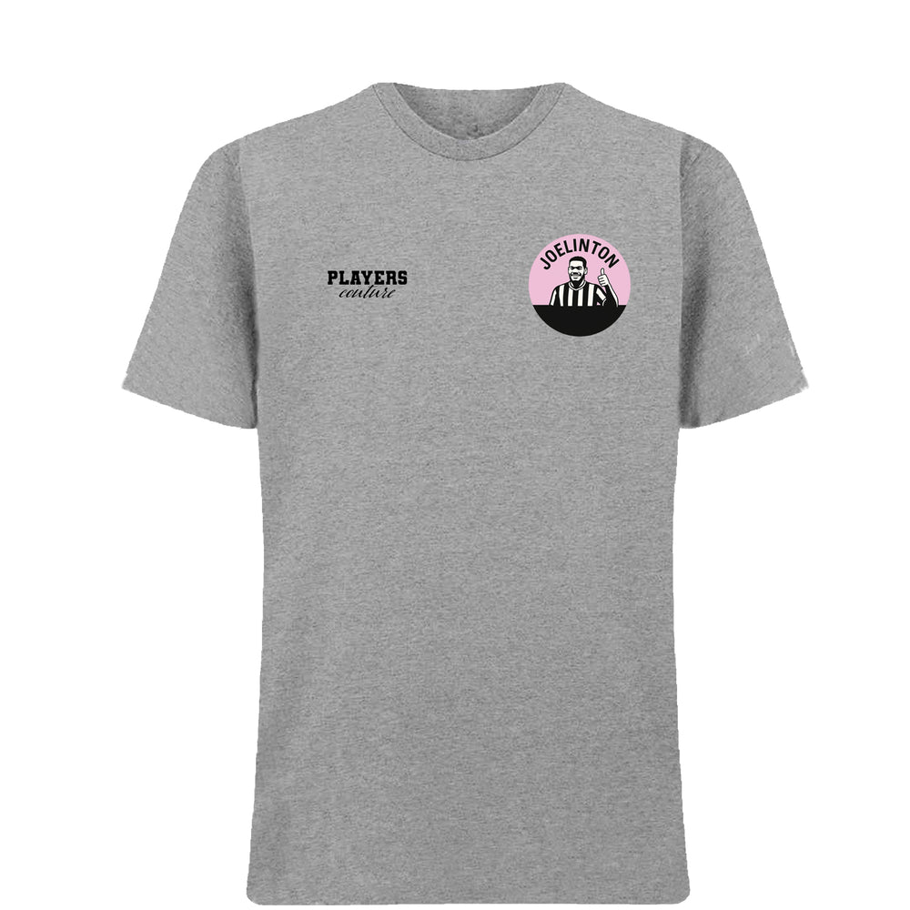 Joelinton Logo Players Couture Mens T-Shirt Gray