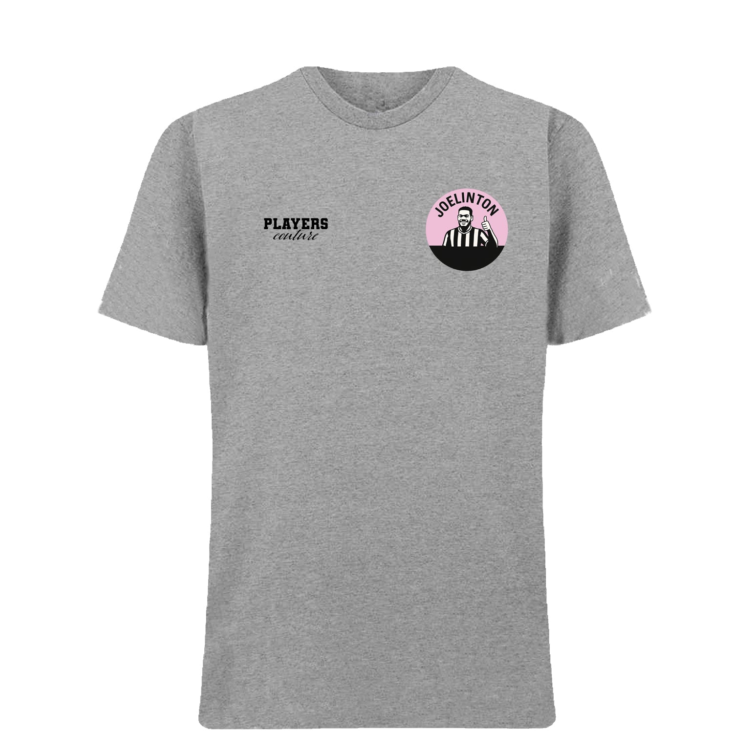 Joelinton Logo Players Couture Mens T-Shirt Gray