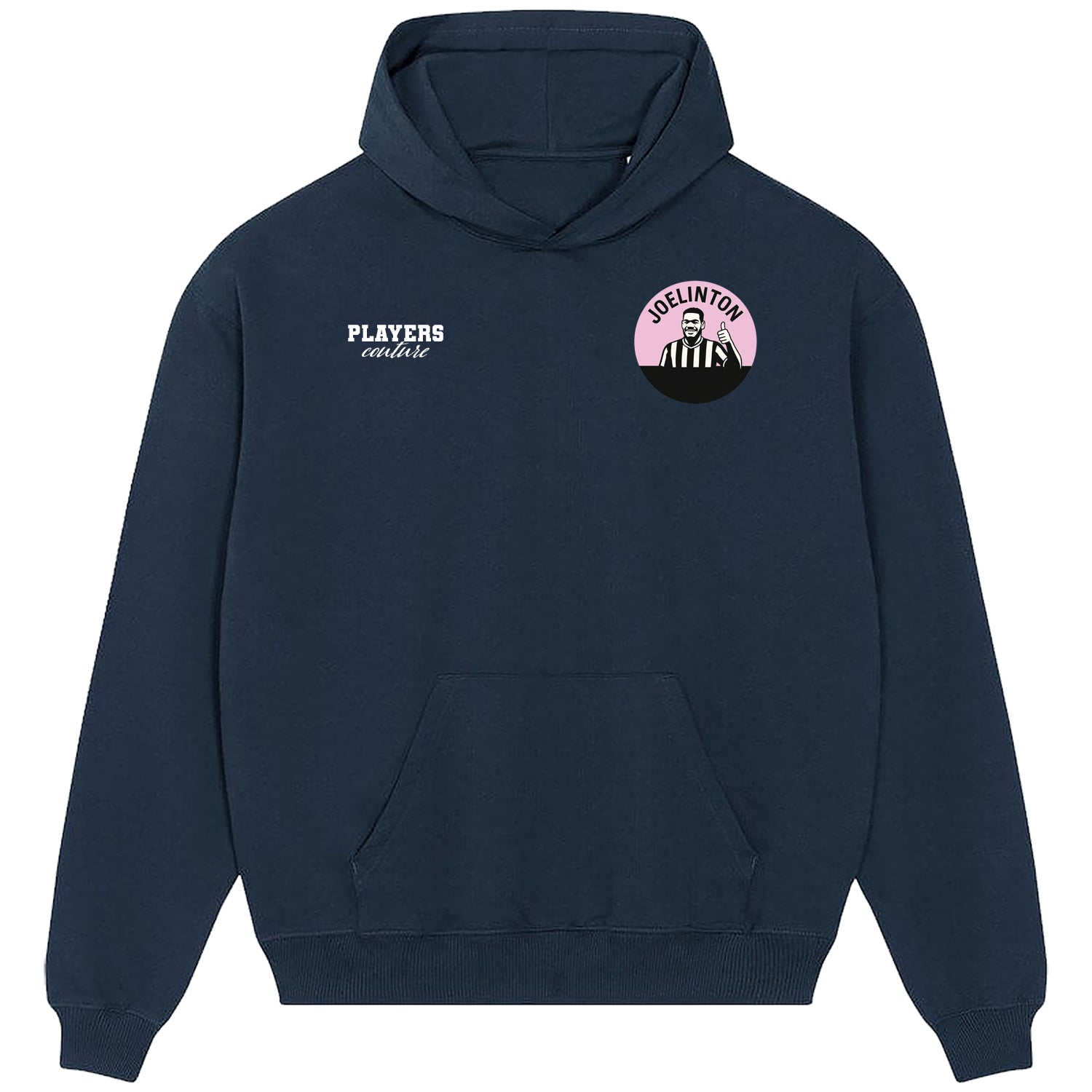 Joelinton Logo Players Couture Men's Casual Hoodie Navy