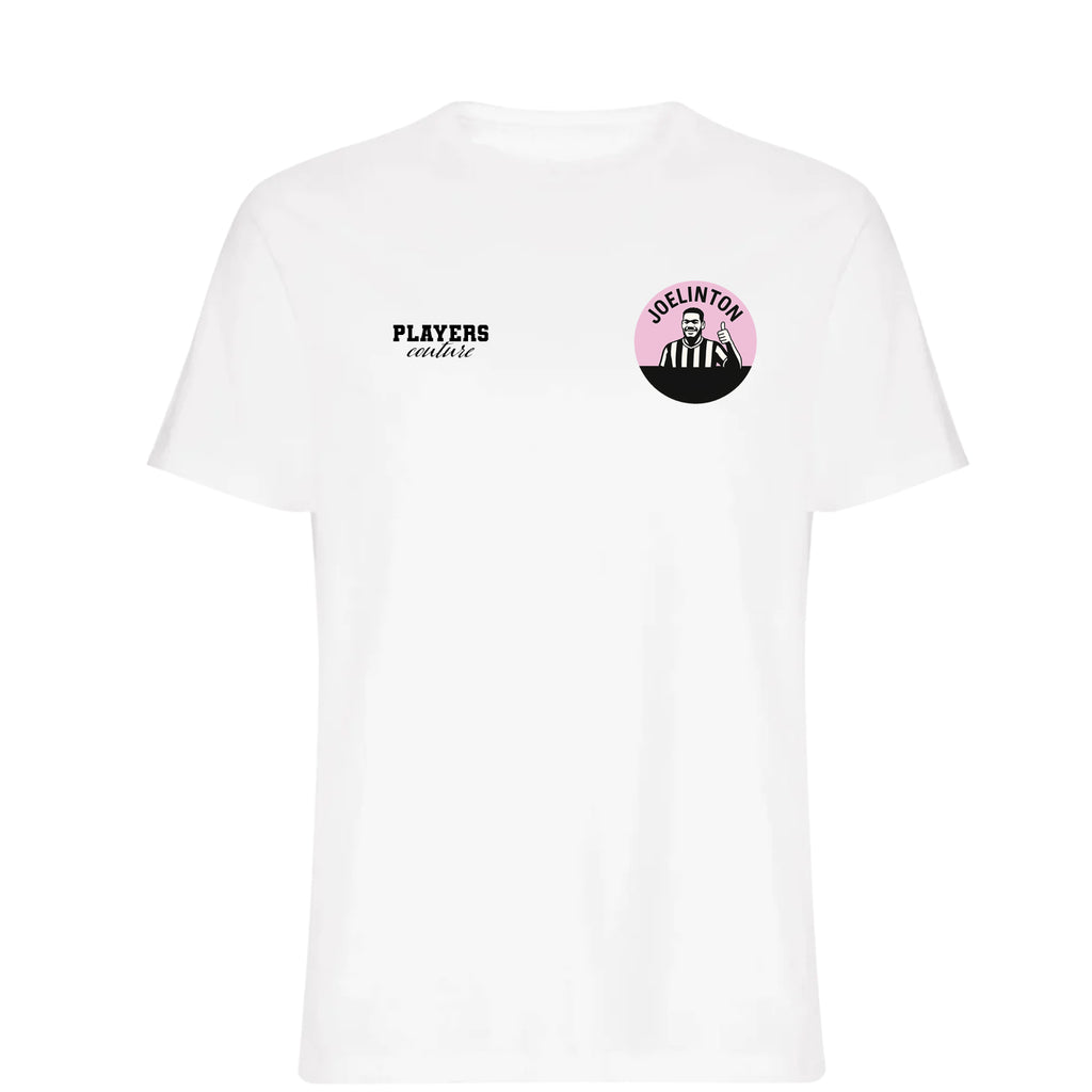 Joelinton Logo Players Couture Mens T-Shirt White