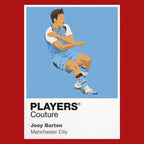 Joey Barton Manchester City red Icon Frame artwork detail