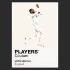 Jofra Archer Icon Frame artwork in black