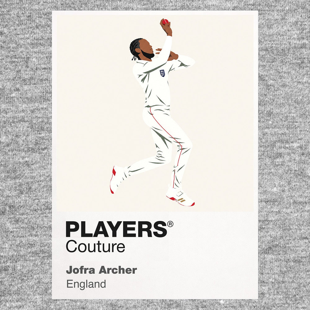 Jofra Archer Icon Frame artwork in grey