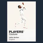 Jofra Archer Icon Frame artwork in navy