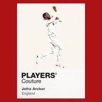 Jofra Archer Icon Frame artwork in red