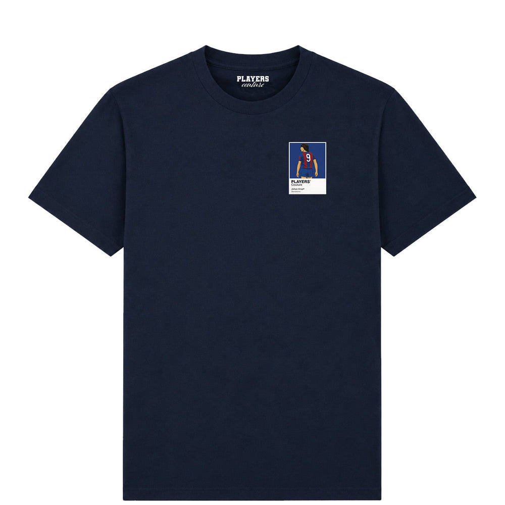 Johan Cruyff 2 Barcelona Icon Frame Men's T-Shirt – navy