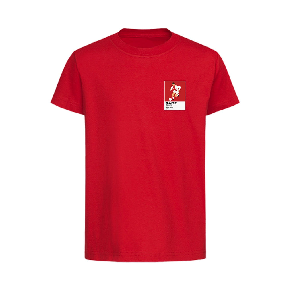 Johan Cruyff Ajax Icon Frame Kids T-Shirt — Red