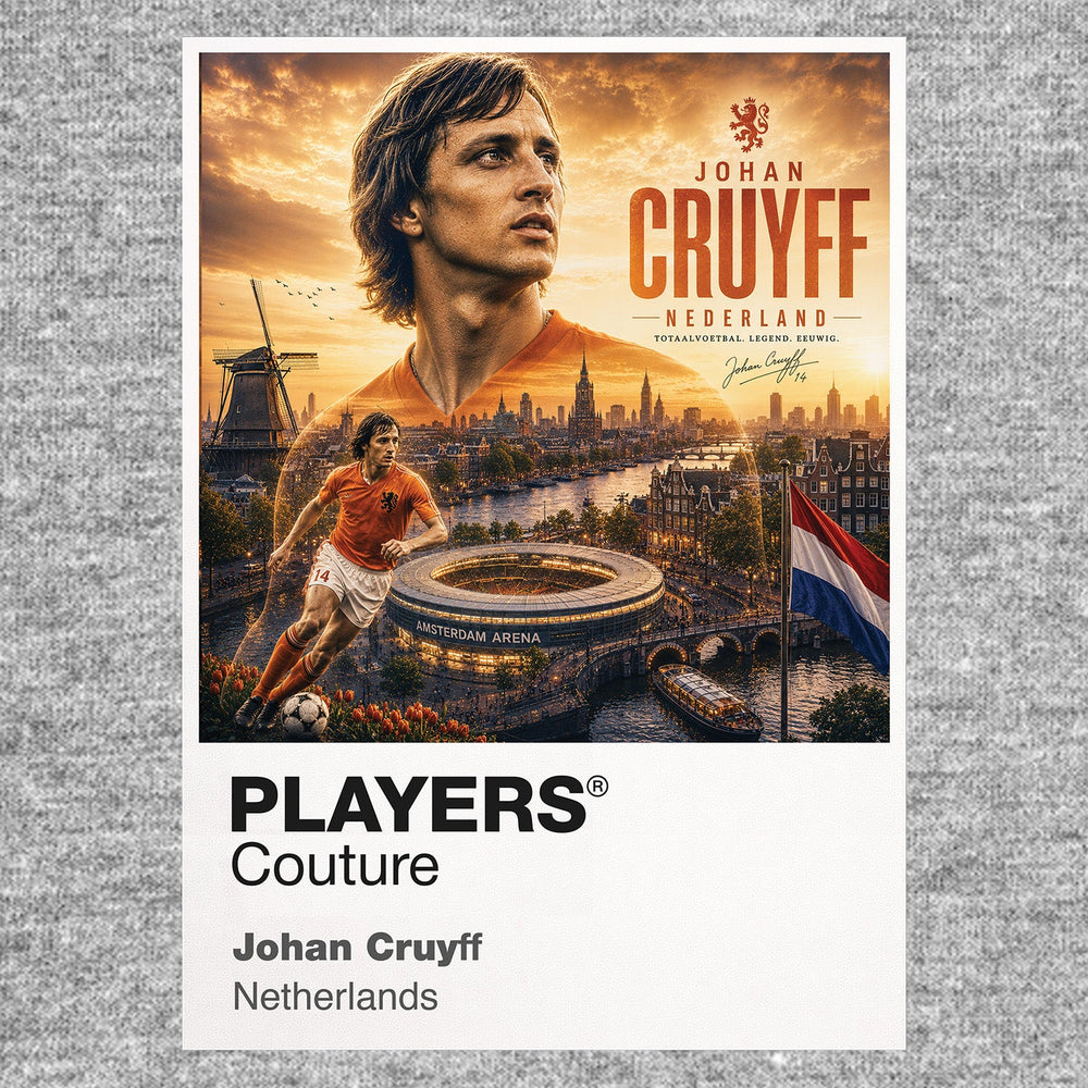 Johan Cruyff Netherlands Atlas Frame artwork by Players Couture