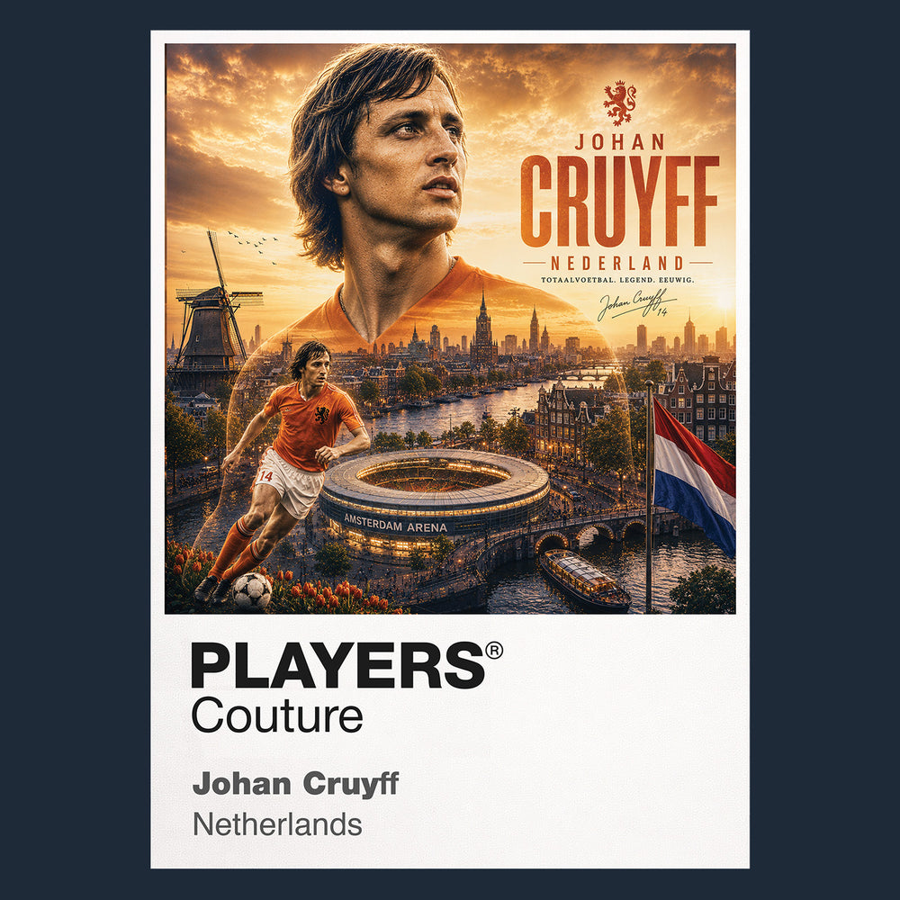 Johan Cruyff Netherlands Atlas Frame artwork by Players Couture