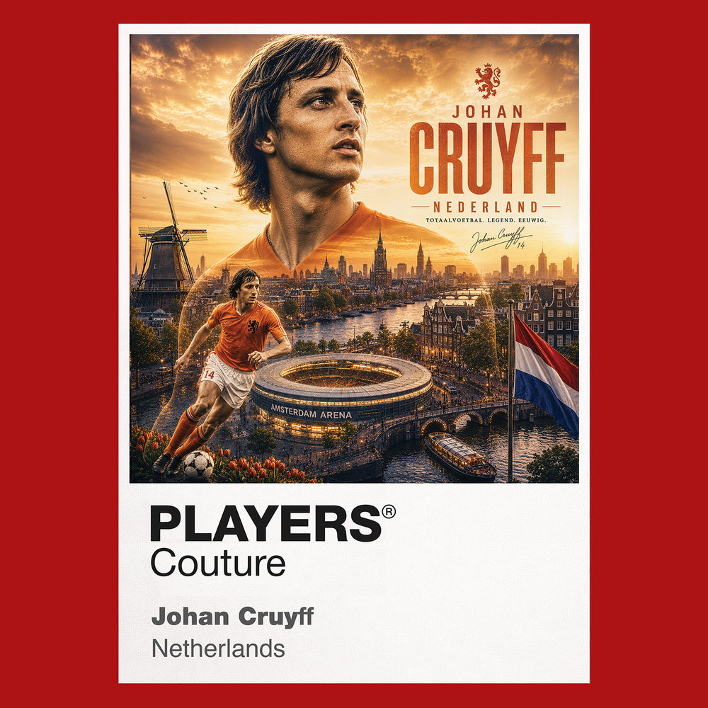 Johan Cruyff Netherlands Atlas Frame artwork by Players Couture