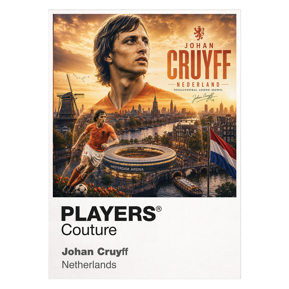 Johan Cruyff Netherlands Atlas Frame artwork by Players Couture