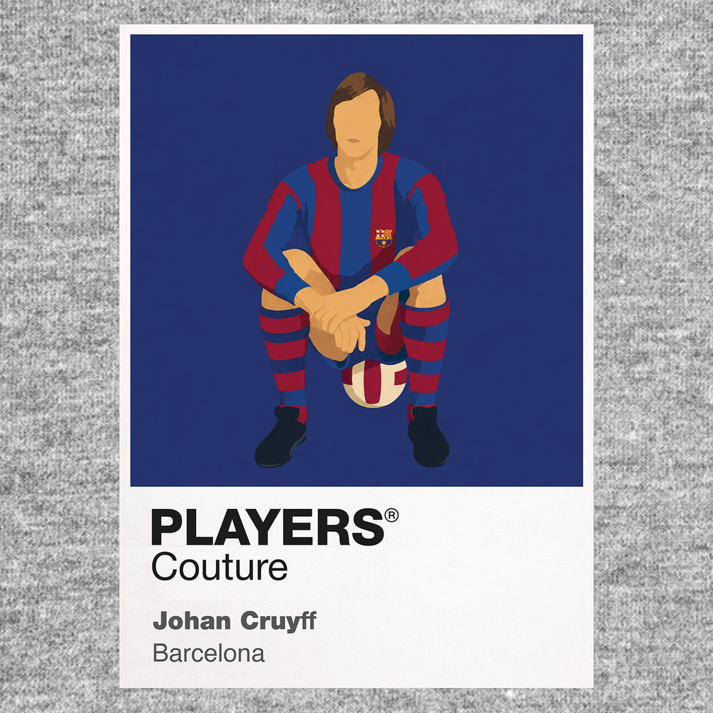 Johan Cruyff Barcelona Icon Frame — Gray