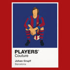 Johan Cruyff Barcelona Icon Frame — Red