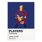 Johan Cruyff Barcelona Icon Frame — White